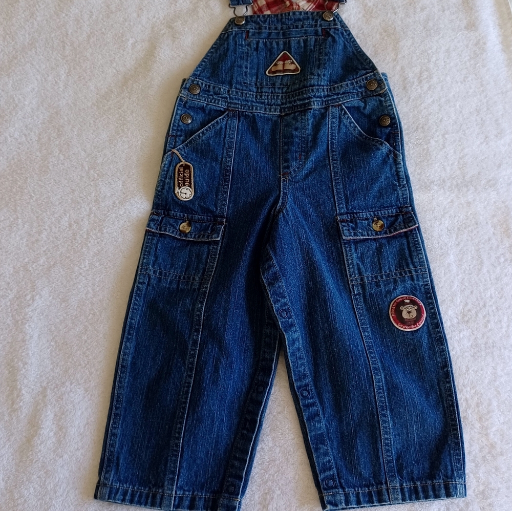 Toddler Denim Bib Ovealls, Size 24 Months - Picture 9 of 16